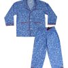 BlueOye Trends Kids Nightwear Boys & Girls Cotton Floral Blue_4-5 years