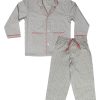 BlueOye Trends Kids Nightwear Boys & Girls Cotton Grey_6-7 years